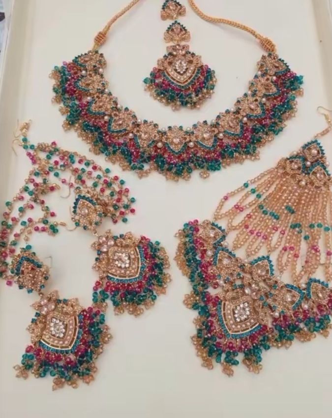 Vibrant Kundan and Pearls set